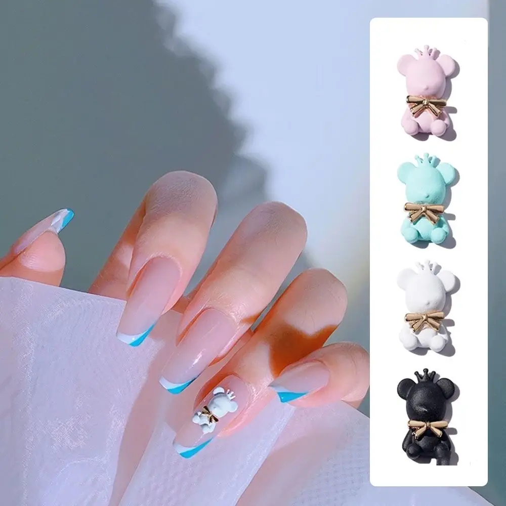 

Macaron Cartoon Cute Japanese DIY Nail Ornament Manicure Accessories Nail Art Decoration Crown Bear Nail Art Jewelry