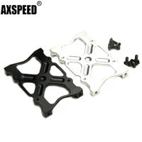 axspeed black silver aluminum alloy bumper mounting plate accessories for axial scx10 110 rc crawler car upgrade parts