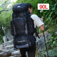 90l 80l travel bag camping backpack hiking army climbing bags trekking mountaineering large camping bag travel backpack xa857wa
