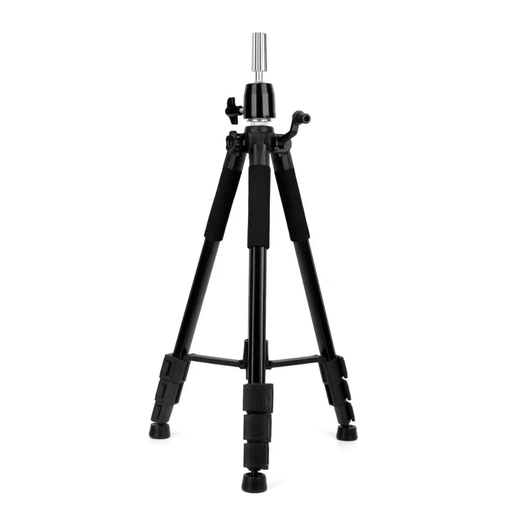 84-180cm Adjustable Wig Stand Tripod Head Mannequin Training Holder For Practice Model Black |