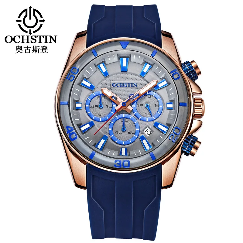 

OCHSTIN/Augusten GQ094 new original three-plate hands men's business belt watch