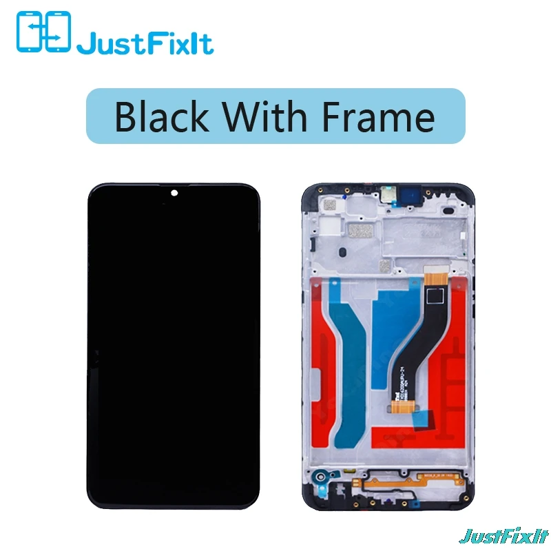 Black with Frame Протестированный для samsung galaxy A10s ЖК-дигитайзер A107/DS A107F A107FD A107M дисплей с рамкой сенсорный экран дигитайзер - Цвет: Black with Frame