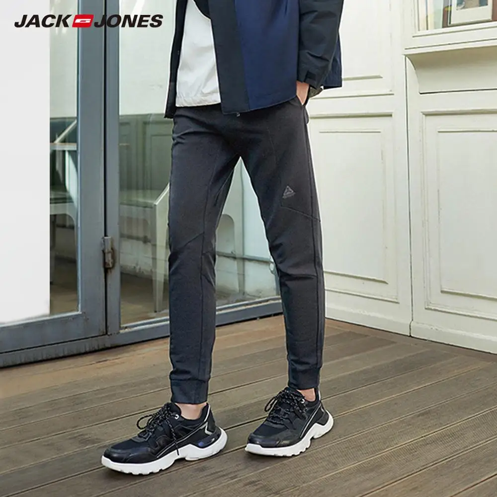 JackJones мужские облегающие повседневные брюки 100% хлопковые зауженные Мужская