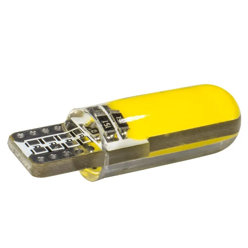 Автомобильная боковая лампа T10 Cob силиконовая хрустальная 12-жильная светодиодная