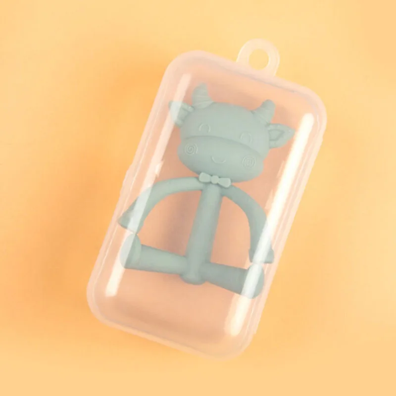 

Baby Teething Toys Mother Baby Supplies Innovative Three-dimensional Baby Teether Bite Molar Rod Food-grade Silicone Molar Bar