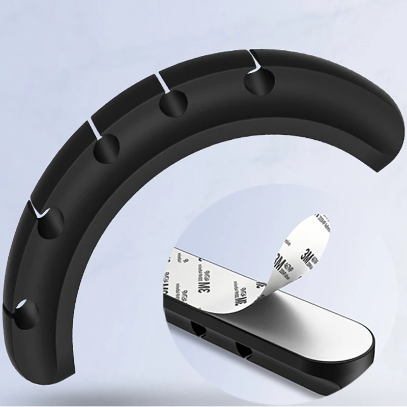 Настольный органайзер для кабеля с 3/5/7 портами силиконовый держатель офисные