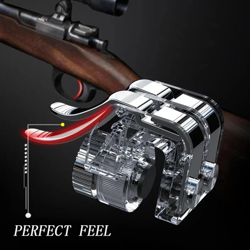 r11s six fingers 1 pairs metal transparent mobile trigger mobile game joystick free global shipping