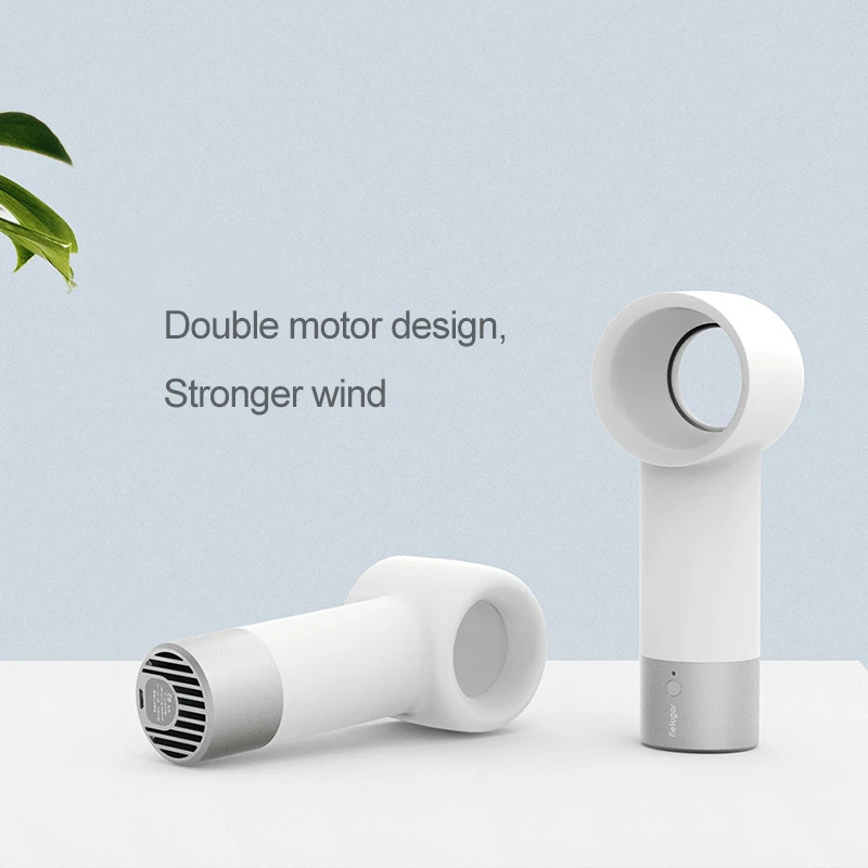 

Xiaomi Portable Mini Fan Handheld Bladeless Fan Ventilator Strong Wind Baseus Handheld Leafless Fan USB Air Fan Climatiseur Fan