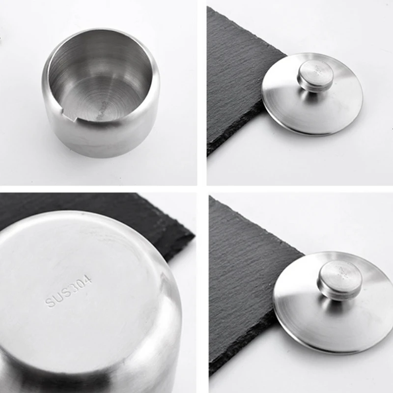 1 Набор мостовой кастрюли для приправ из нержавеющей стали банка соли сахара