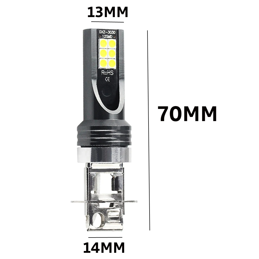 

1 Pair H3 60W Fog Light LED Headlight Conversion Kit Bulbs 6000K White Lamp