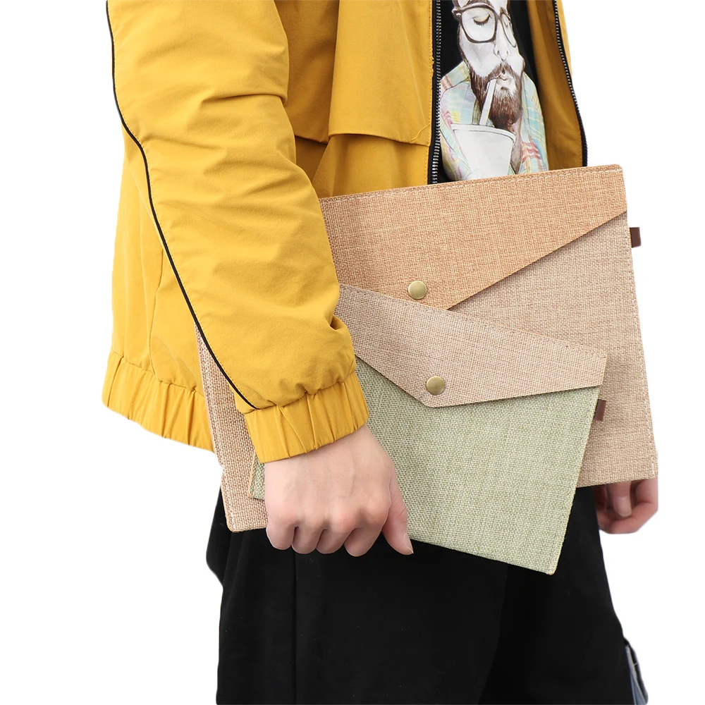 Портфель для документов большой вместимости простой элегантный фетровый чехол