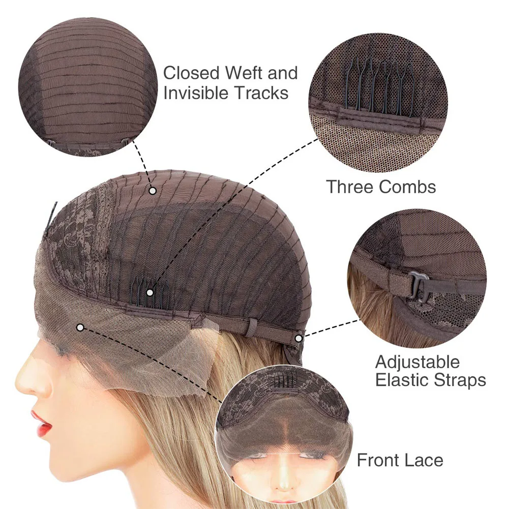 Женский Плетеный парик ручной работы черный из синтетического волокна 26 дюймов |