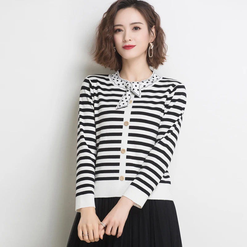 Новое поступление осенний женский свитер Пуловеры Одежда в полоску zaraing woman 2020 |
