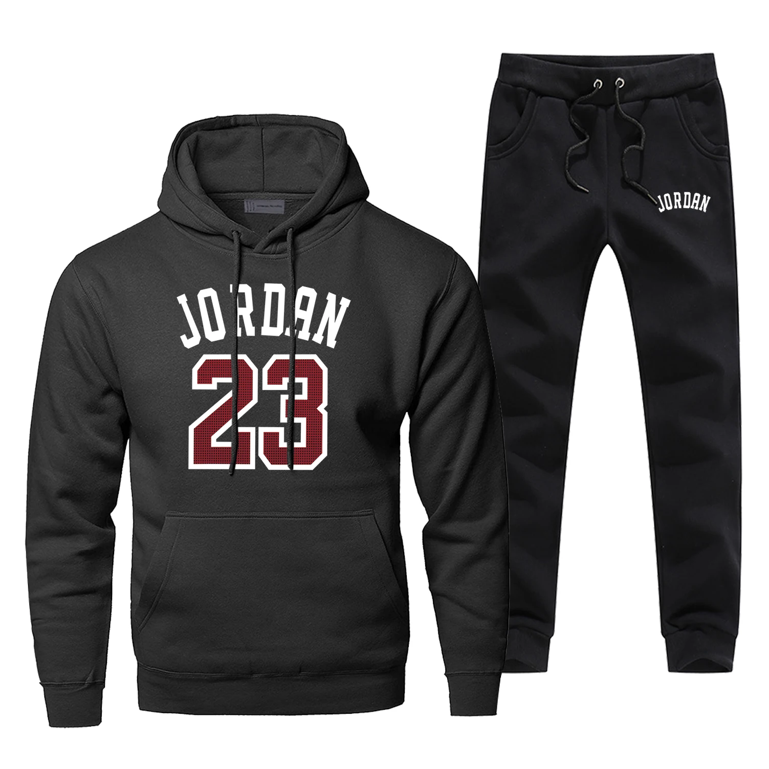 Jordan 23 принт Мужской полный костюм спортивный костюм модный бренд человек спортивный костюм повседневное термо нижнее белье флис зима хип хоп Уличная одежда
