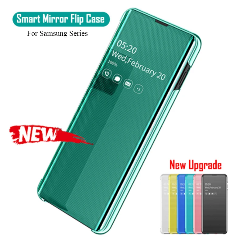 Умный зеркальный флип чехол для Samsung Galaxy Note 10 Pro S9 S10 Plus S10E Note9 8 A10 A20e A40 A50 A30 A70 A750 A20S