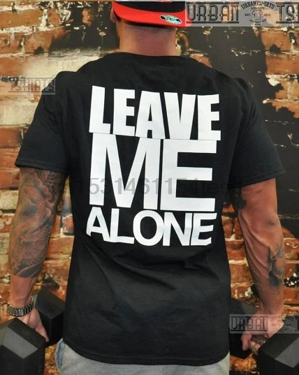 Оставьте мне только футболка для мужчин на каждый день с принтом короткая