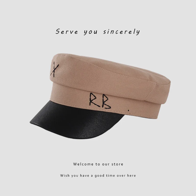 Тёмно-Синяя Женская кепка в стиле милитари модные женские армейские шапки