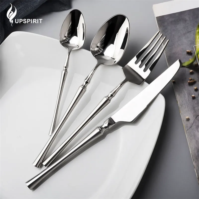304 домашние полированные столовые приборы из нержавеющей стали столовый набор
