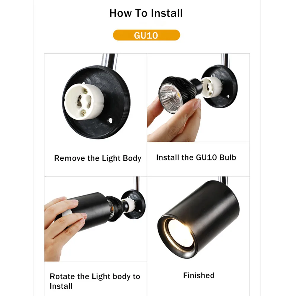 Светодиодный потолочный светильник с поверхностным монтажом 5 Вт GU10