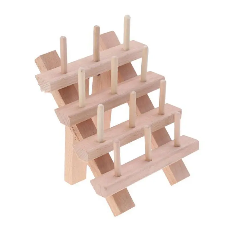 12 осевой деревянный стеллаж для ниток шпуля хранилище шитья квилтинга вышивки