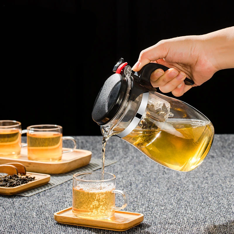 Термостойкий стеклянный чайный инфузер набор китайского кунг-фу чайник для