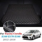Кожаный коврик для багажника автомобиля Toyota Corolla 2012-2018, коврик для багажника E160 E170 E180, подкладка для груза, поднос, скользящая Задняя подкладка Axio