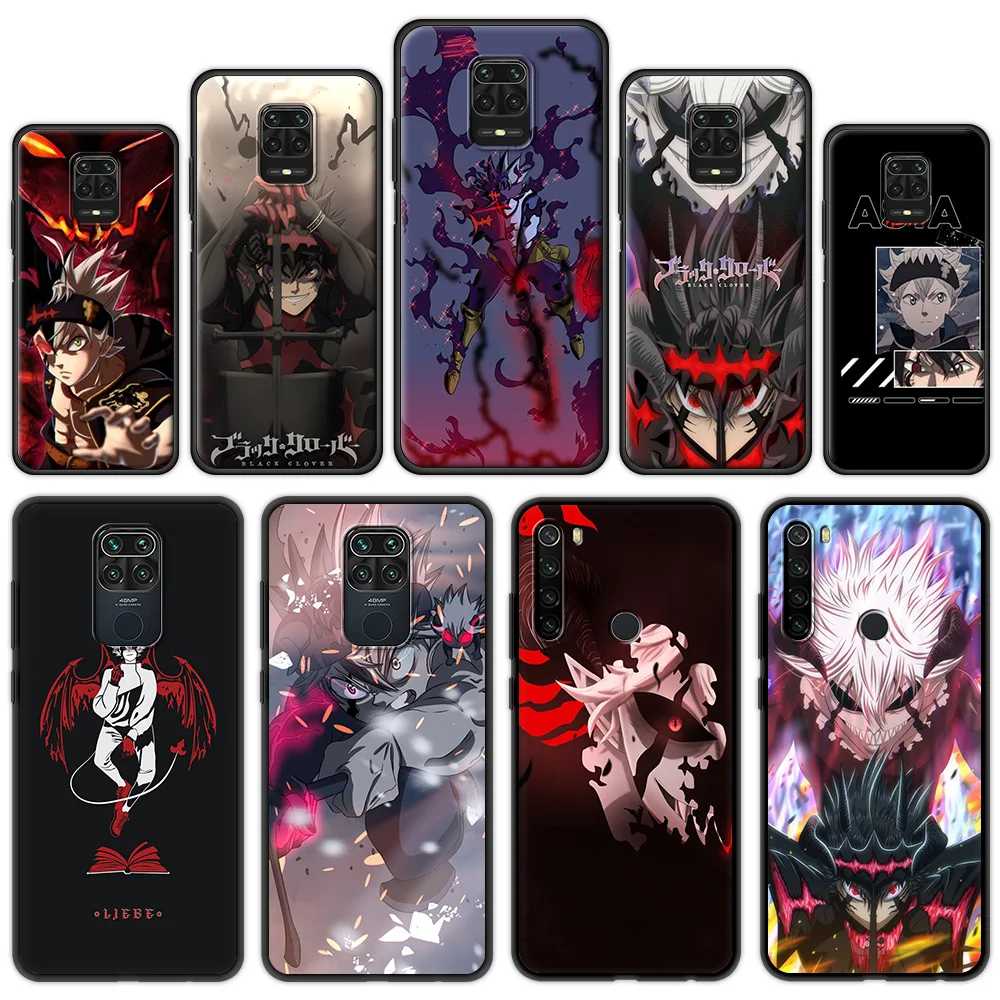 

Anime Asta Black Fundas Phone Case For Redmi Note 7 8 8T 9 8A 9 9A 9C Note 9S 10 Pro Soft Silicon Shockproof Cover Shell TPU Bag