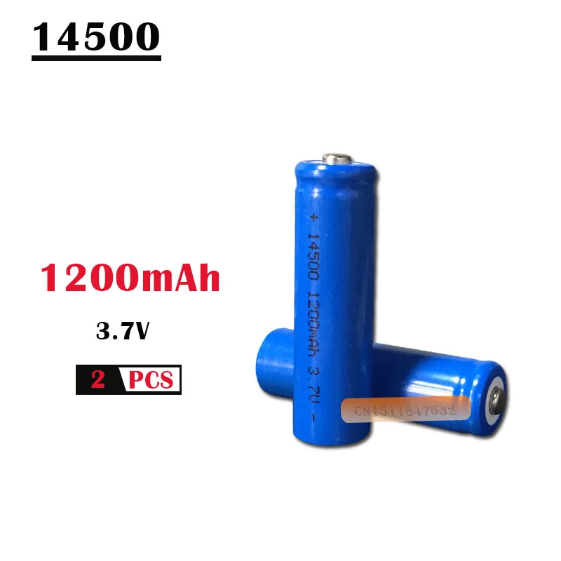 2 шт./лот EastFire AA 14500 1200 мАч 3 7 в литий-ионные аккумуляторные батареи и светодиодный