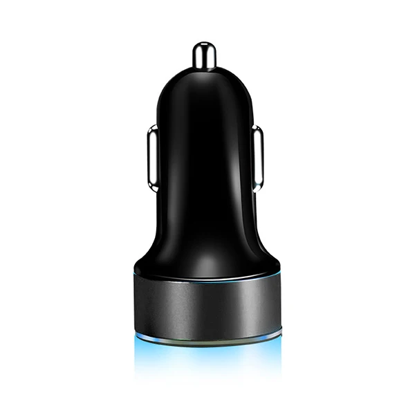 Автомобильное USB зарядное устройство 3.1A USB двойной светодиодный дисплей Универсальный мобильный телефон автомобильное зарядное устройство для IPhone 11 6 6s X 8 Plus Xiaomi планшет и т. Д - Тип штекера: black