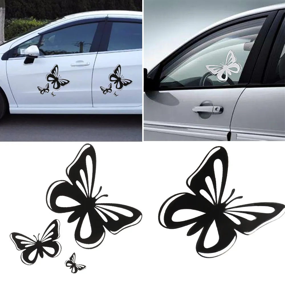 Креативные красивые бабочки автомобильные наклейки модные виниловые для