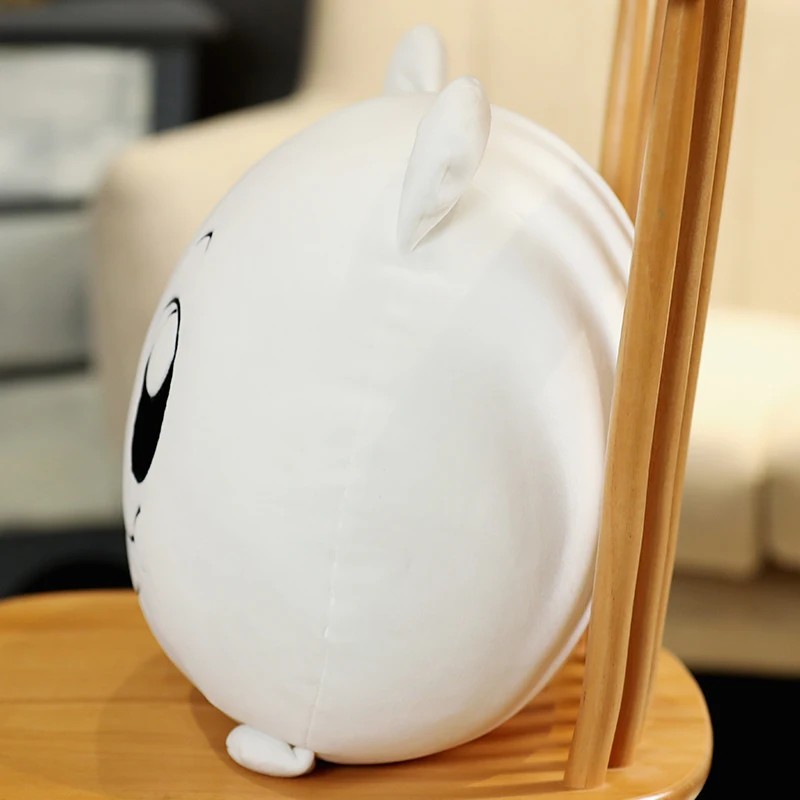 

40cm Creative Bear Head Plush Toy Soft Stuffed Cartoon Animal Polar Bear Doll Rest Nap Pillow Chair Cushion Kids Girls Gift