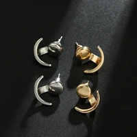 2020 new fashion gold plated earrings for women moon shape earrings accessories party jewerly