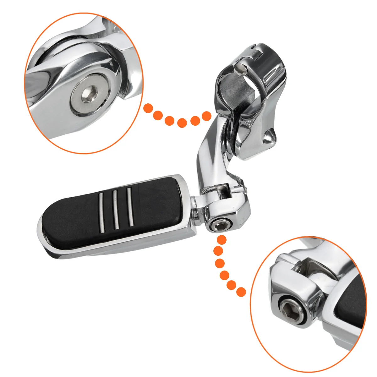 

1 Pair 1.25inch 32mm Motorcycle Foot Pegs Pedals Footrest 32mm For Harley for Davidson/Road/Electra/Glide/King/Sportster