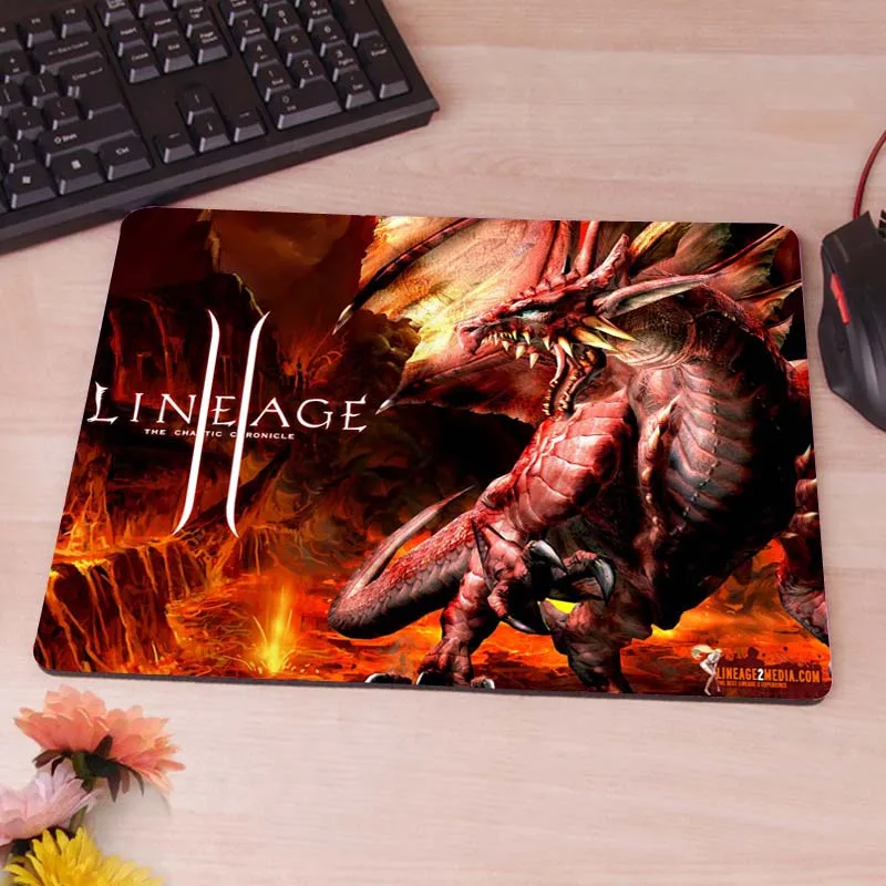 18x22cm Congsipad уникальный дизайн lineage 2 Лучшая игра Пользовательские Коврики для мыши резиновый коврик не оверложенный Коврик для компьютерной мыши дизайн собственный коврик для мыши - Цвет: 18x22cm
