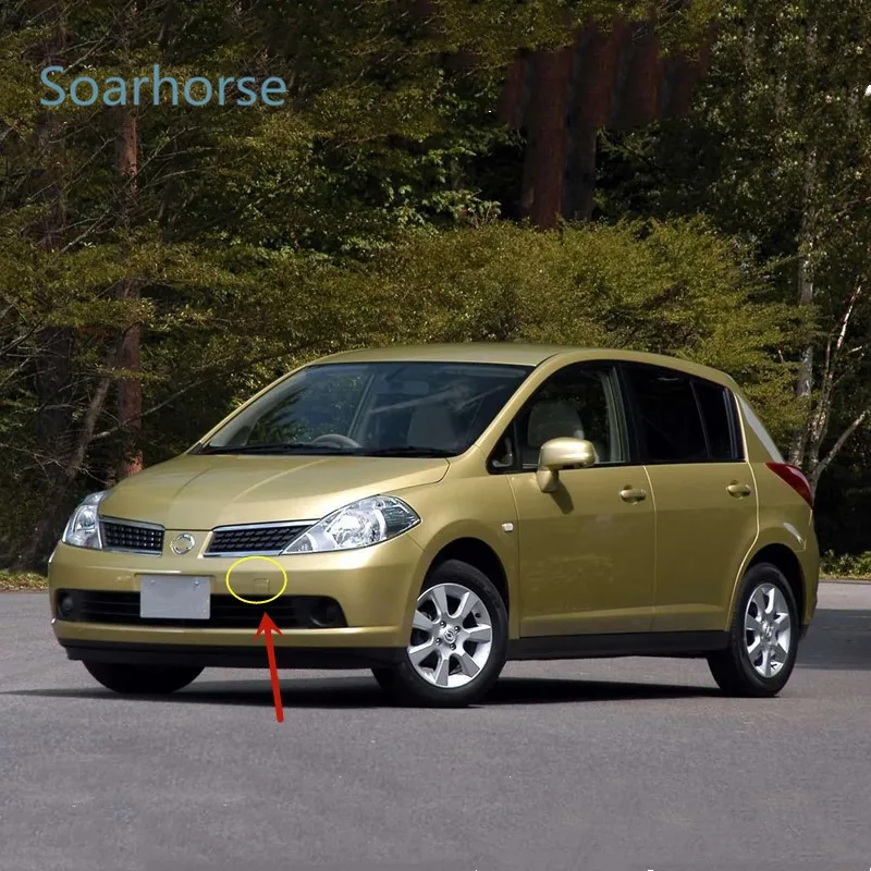 Soarhorse передний бампер крышка крюка для Nissan Tiida 2004 2011|Буксировка и подача| |