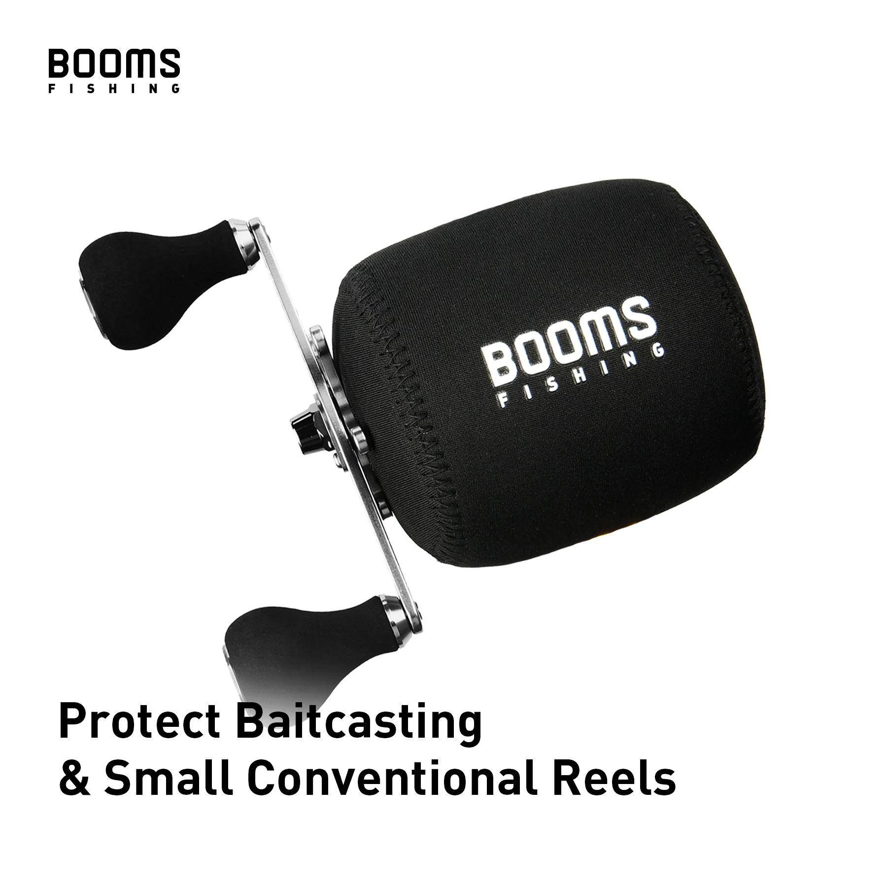 Booms Fishing RC1 Neoprene Reel Cover, Protect Baitcasting or Small Conventional Reel