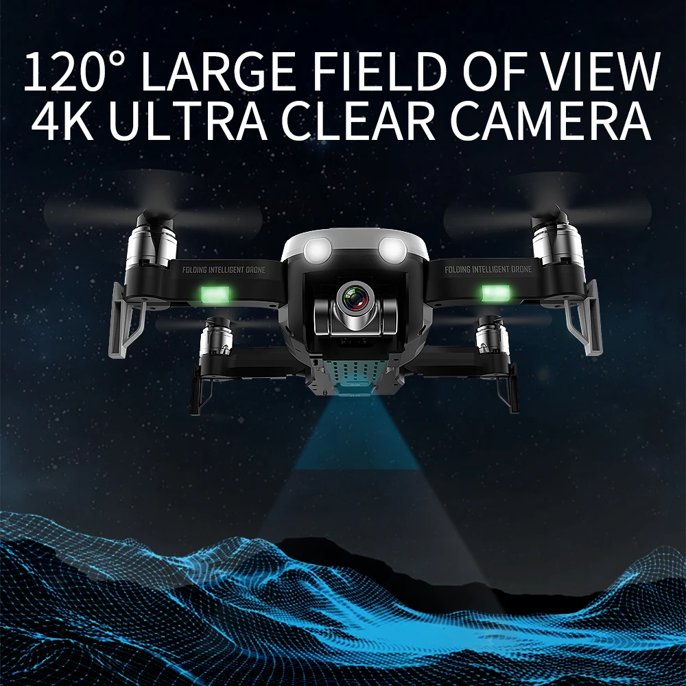Радиоуправляемый Дрон F8 GPS с Wi Fi FPV 4K HD камера бесщеточный Квадрокоптер расстояние