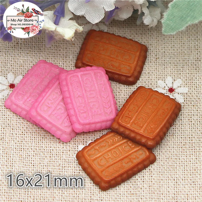 10 шт. Печенье Десерт Кабошон из смолы с плоской задней стороной миниатюрное