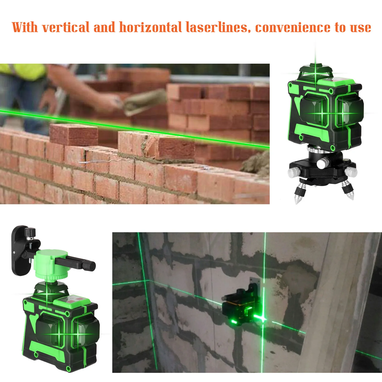 3D/4D Laser Level Self-Leveling Wireless Remote 360 Horizontal Vertical Cross Lines With Battery Wall Bracket Nivel | Инструменты
