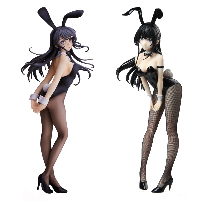GZTZMY 25cm Anime Rascal Does Not Dream of Bunny Girl Sakurajima Mai Sexy girl PVC Action Figures toy figure gift | Игрушки и хобби