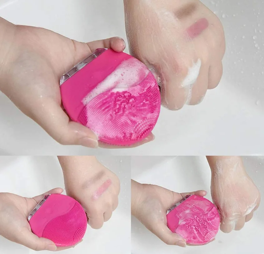 Developfly чистка лица Мини электрическая Массажная щетка стиральная машина