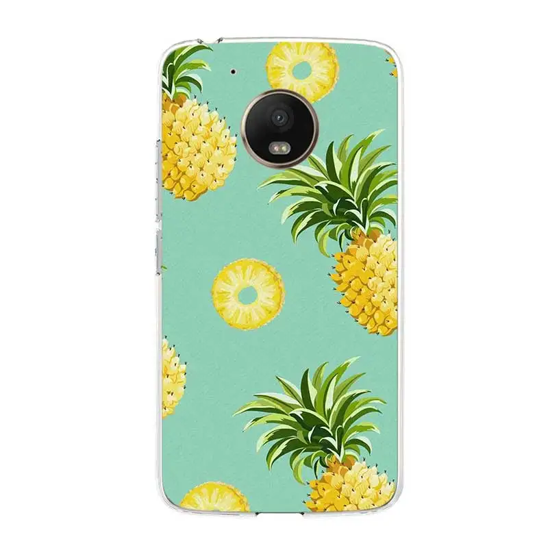 

Pineapple Case Cover For Motorola G9 Play G9 Plus G7 Plus G8 Power Lite Soft Silicone Cases For Moto G5 G5S G6 E5 Back Cover She