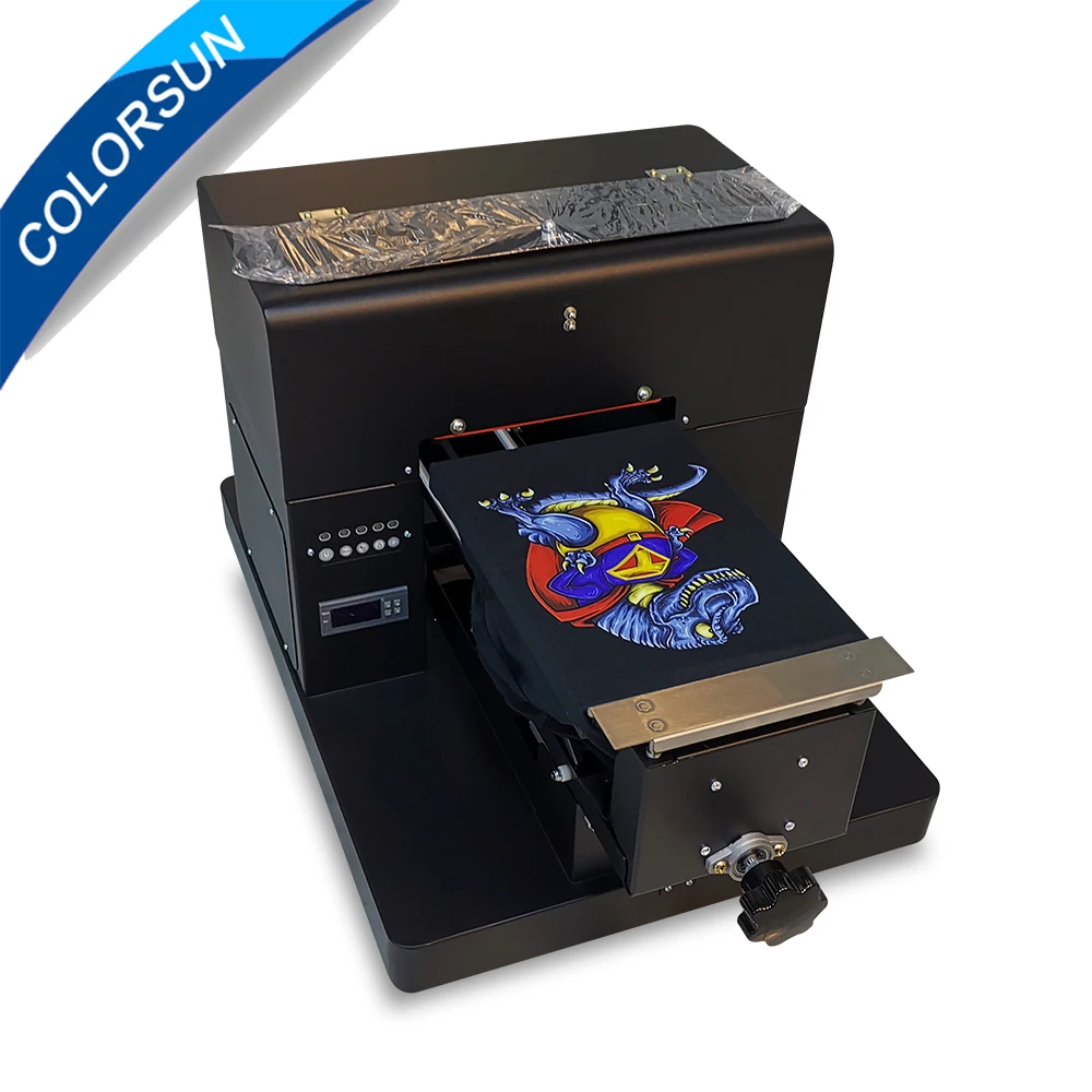 Colorsun A4 планшетный принтер футболка струйный планшетный принтер для футболка печатная машина