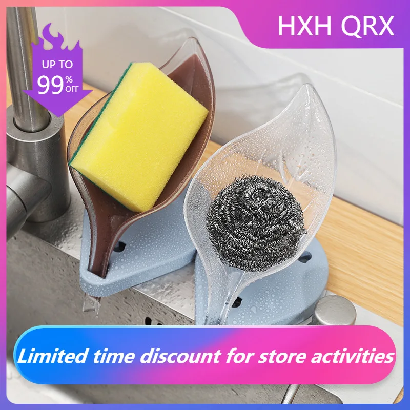 

Leaf Shape Soap Box Bathroom soap holder Dish Storage Plate Tray Bathroom Soap Holder Case Bathroom Supplies bathroom gadgets