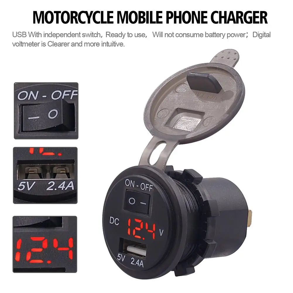 12 В двойной USB порт автомобильное зарядное устройство прикуриватель розетка