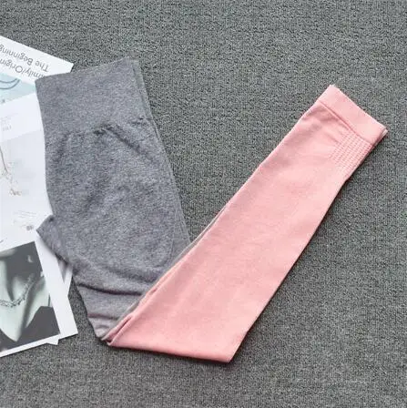 CB547 dark pink p Женский комплект для йоги, одежда для спортзала, Омбре, бесшовные леггинсы+ укороченные рубашки, спортивный костюм для тренировок, Женский комплект с коротким рукавом для фитнеса, одежда для активного отдыха - Цвет: CB547 dark pink p