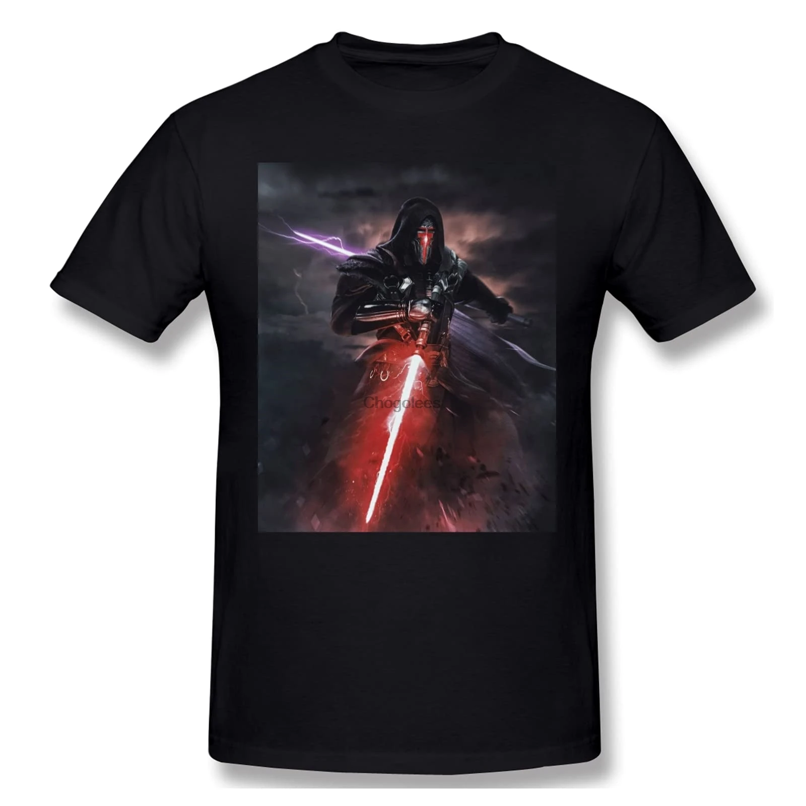 Рубашка ELIAUK Darth Revan Мужская черная Повседневная футболка хлопковая | одежда