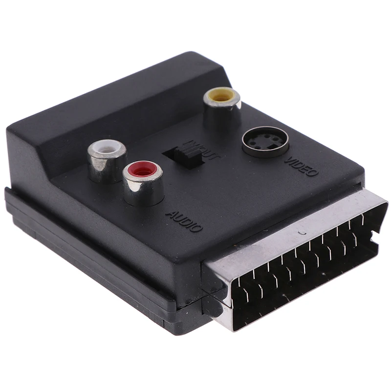 Горячая продажа 21Pin SCART к 3RCA s видео Аудио Видео адаптер кабель Разъем