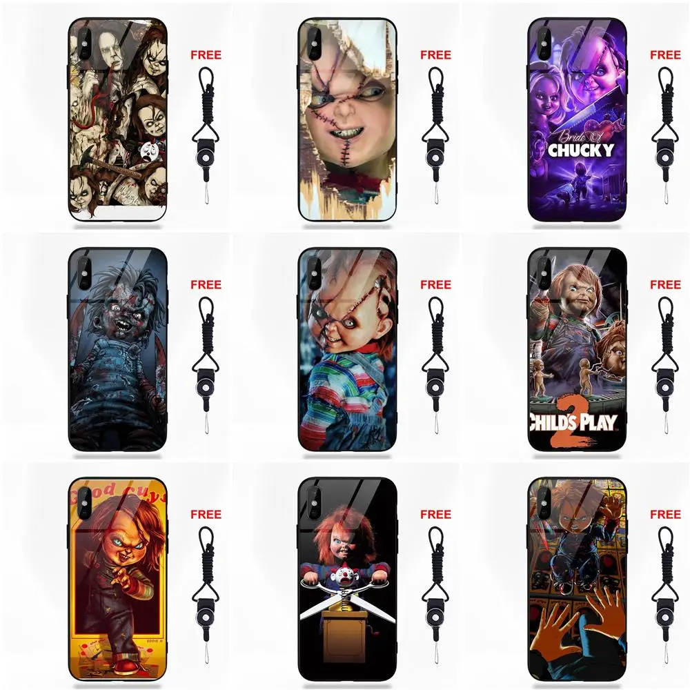 Charles Lee Ray кукла Чаки Модный мягкий ТПУ Рамка закаленное стекло чехол для Apple iPhone 5 5C