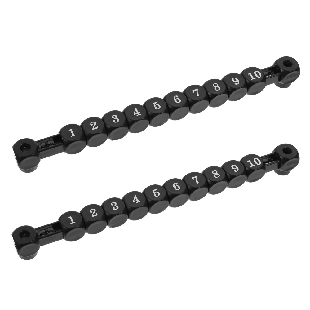 

2 шт. номинальные единицы, прочные футбольные счетчики, держатели очков (черный)